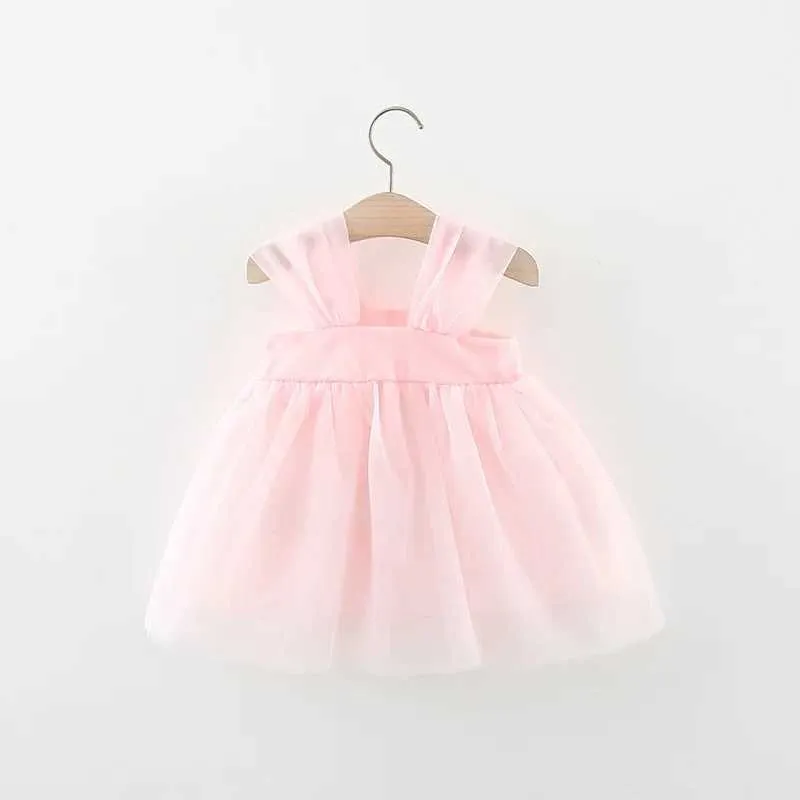 Abiti da ragazza Dress per ragazze estate bambina da 0 a 3 anni 3d brow perla per perla solido in maglia vestito principessa