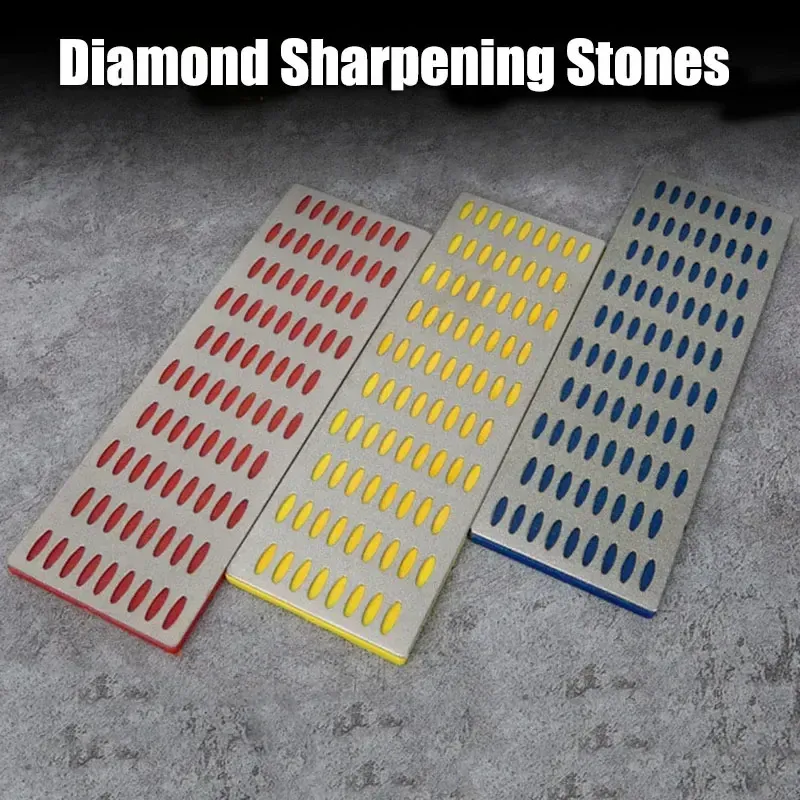 Verktyg Portable Diamond Sharpening Stone Hone Set Backing Whetstone Block Kök Knife Acecssories Skid Skidåkare Thin Tool Disc