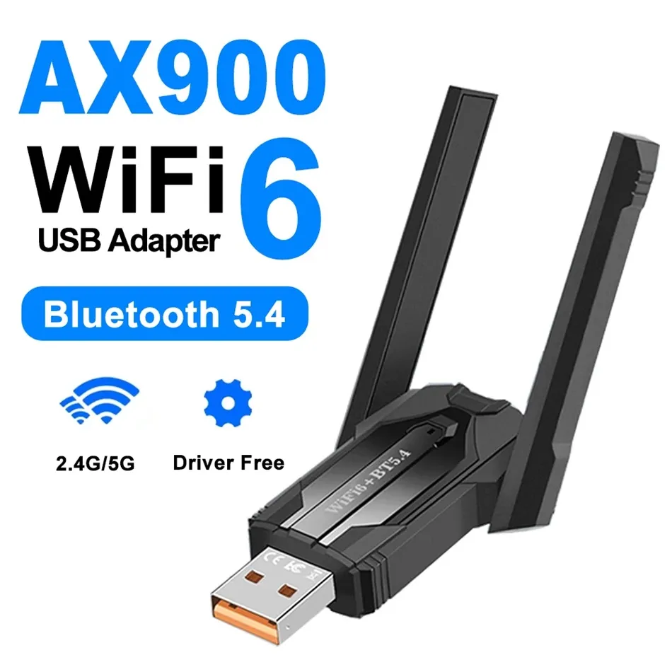 Scheda WiFi PCIE 6000Mbps Con WiFi6E E Bluetooth 5.2 – Doppia Antenna 8dB Per PC Gaming E Streaming
