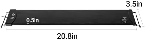 WACOOL TERRA Dimming LED UVB Reptile Light Bar - 24 Inch, Adjustable Brightness & 3 Light Modes - View #2