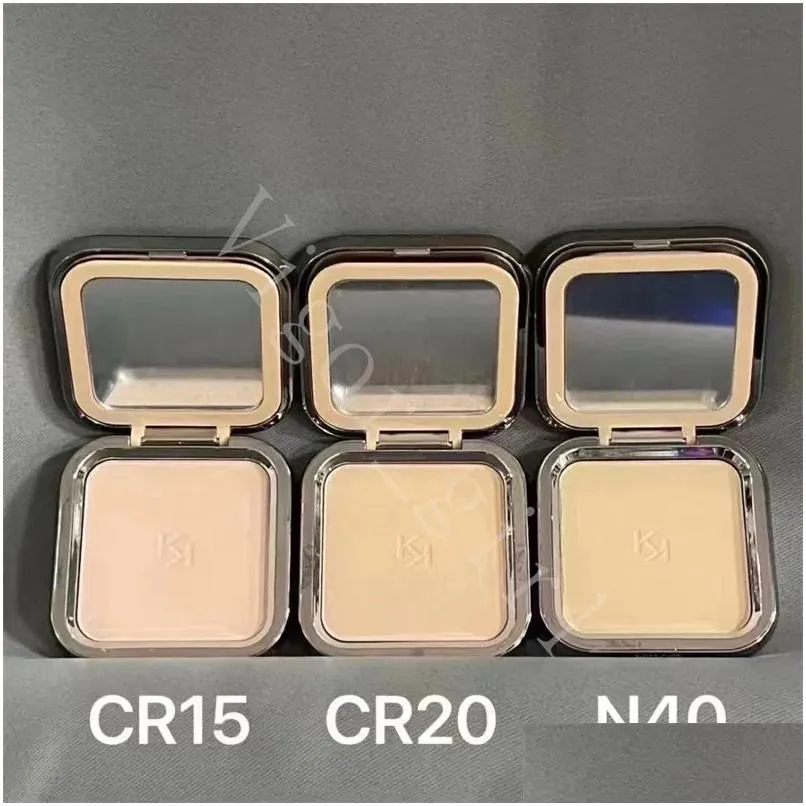 Face Powder Luxury Brand Makeup For Girl Kiko 3 Color High Quality Pressed Beauty Cosmetics Cr15 Cr20 N40 With A Mirror Drop Delivery Dh6Ds