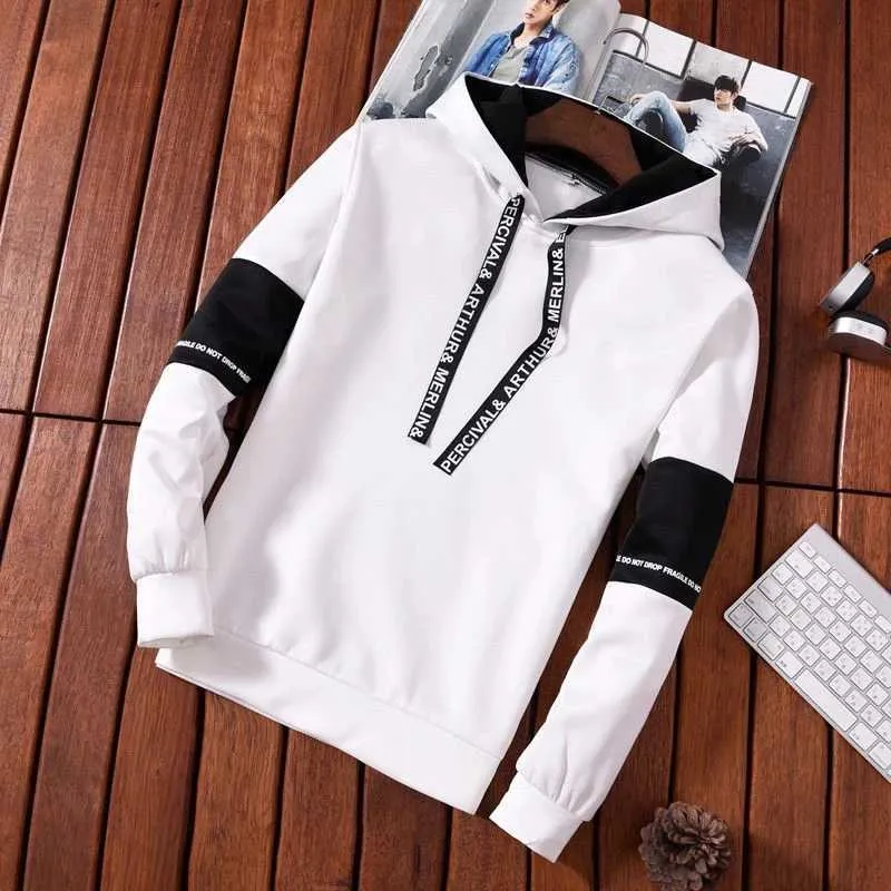 Mens Hoodies Sweatshirts Mens Hoodie Long Sleeved Casual Printed Letter Hooded Sweatshirt New Spring Hip Hop Pullover Sports Top Mens Sports Pants 240425