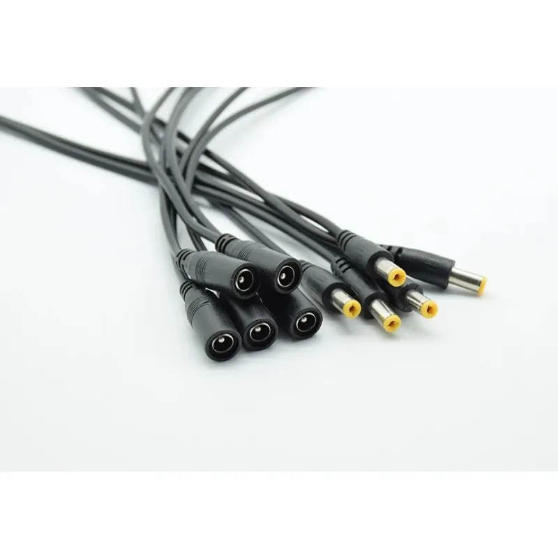 5st 5,5/2,1 mm 5,5x2,1 mm DC Jack Connectors Power Extension Cable 22Awg Kvinnlig DC Plug CCTV -kamera 5050 3528 LED -remsa