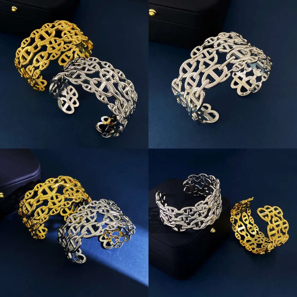 Designer di gioielli faandole Bracciale largo oro bracciale Sier Donne uomini matrimoni per coppie marchio San Valentino regalo con scatola di qualità originale