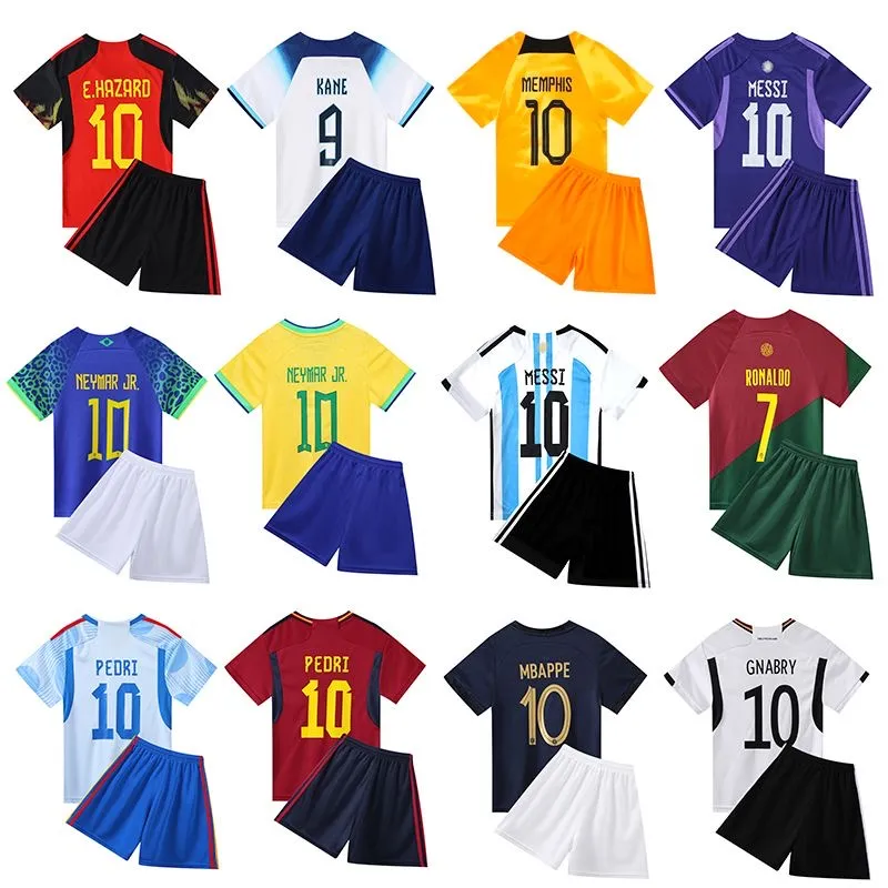 Kids Football Suits For Primary and Secondary School Competition 23 23 Kids Football Kits Ensemble Men Soccer Training Suit Uniform Chandal Kit Sursetement Foot