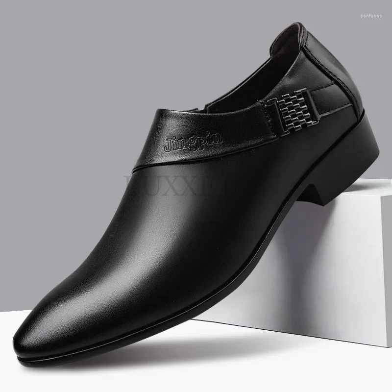 Casual Shoes Men skóra Pu Formal Plus Size Wedding Office Business Speisure Oxford 38-50