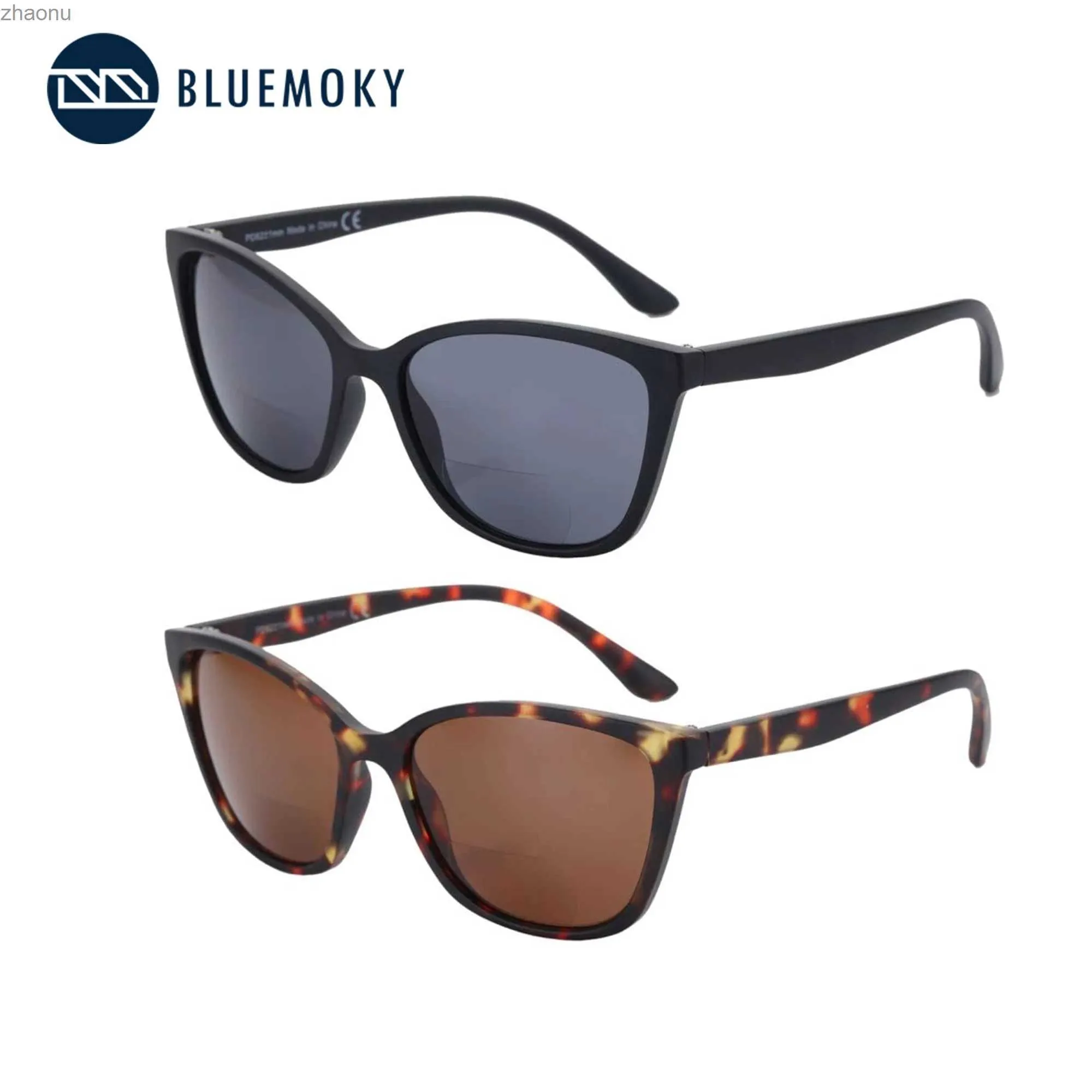 Gafas de sol Blumoky 2023 Gafas de sol de lectura de moda para hombres Gafas de sol de lector bifocal de mariposa (diopter de+a+350) 620002SXW