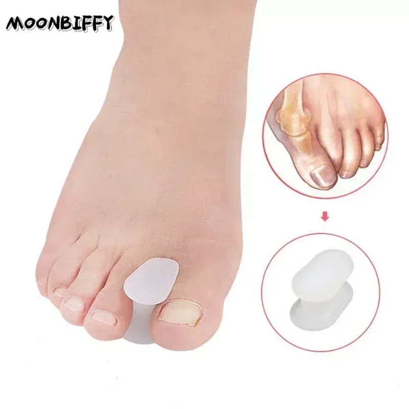 Behandling 2st Silicone Toe Pad Bunion Toe Corrector Orthotic Straceener Separator Foot Care Tools Thumb Valgus Protector Calibration