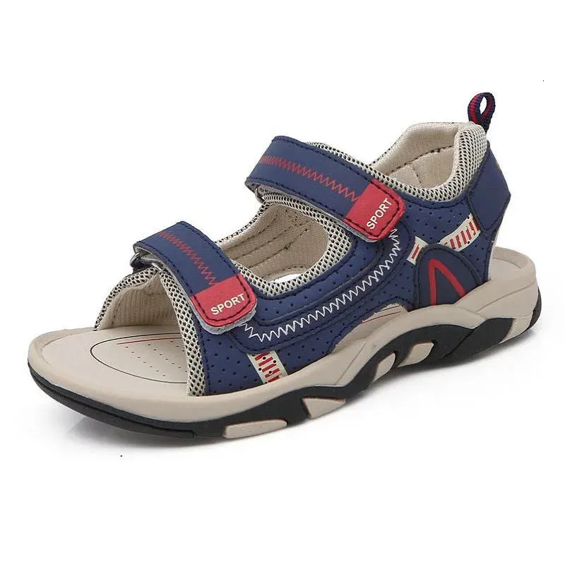Summer Buty Buty Marka zamknięta palca maluch sandały ortopedyczne pu skórzane sandały dla dzieci buty 240415