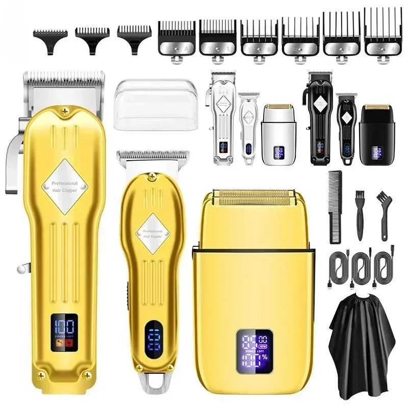 Hair Trimmer Resuxi 973/730/D9 Professionell elektrisk hårklippare och rakapparat är lämplig för barberare Mens Clippers Bearbetning 1918A Q240427