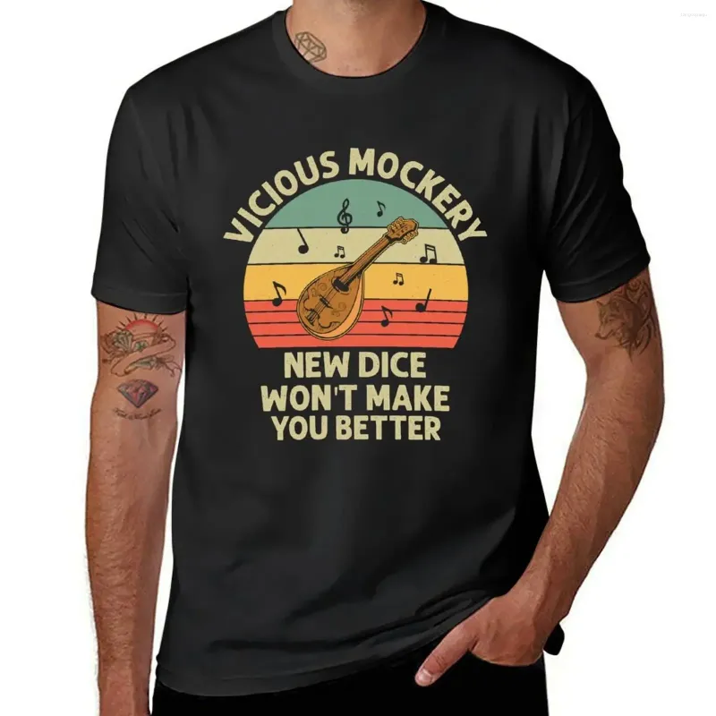 Erkek tank üstleri Bard Vicious Mockery T-Shirt Sevimli Giysiler Estetik Erkekler Egzersiz Gömlek