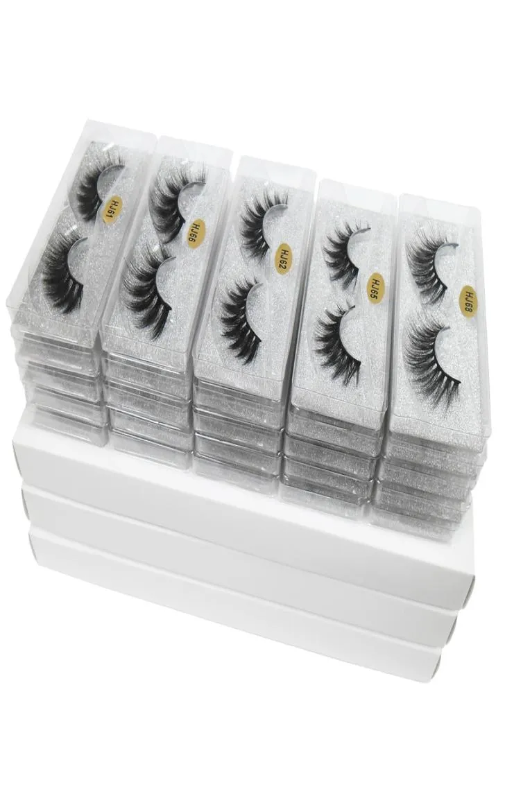 Hela ögonfransarna 10 Style 3D Mink Lashes Natural False Eyelashes Makeup Lashes Thick Mink Eyelash i Bulk1496716