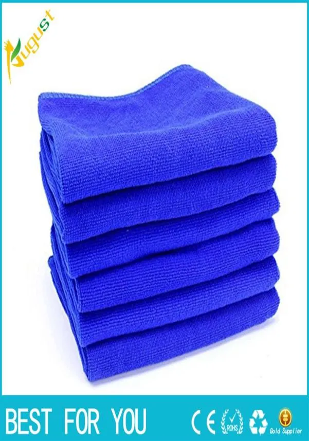 10pcs set 30 70cm Blue Soft Towel Car Cleaning Microfiber Absorbent Towel Clean Wax Valeted Washing Cloth207k4793631