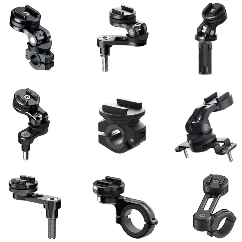 Stands Phone Porte Triple Triple Tree Fork Mount Clamp Telember Stand Stand Motorcycle Mirror Navigation Support Suporte de guidão