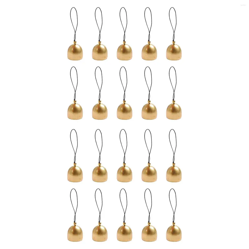 Figurines décoratives 20pcs Brass Bells Small Christmas Tree Decor Copper Bell Mini Craft for Wedding Party Festival Ornement DIY