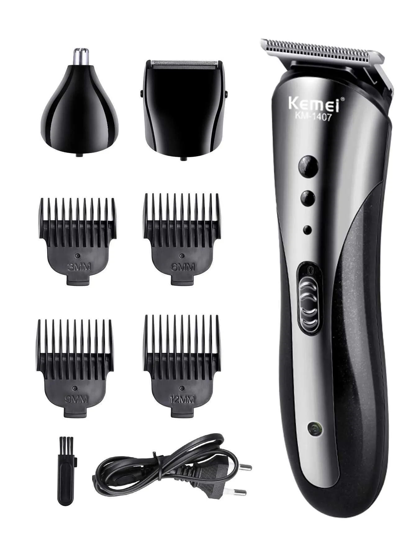 Haar Trimmer Kemei Oplaadbare elektrische neusclip Multifunctioneel haar Trimmer Professionele scheerholten Baard Q240427