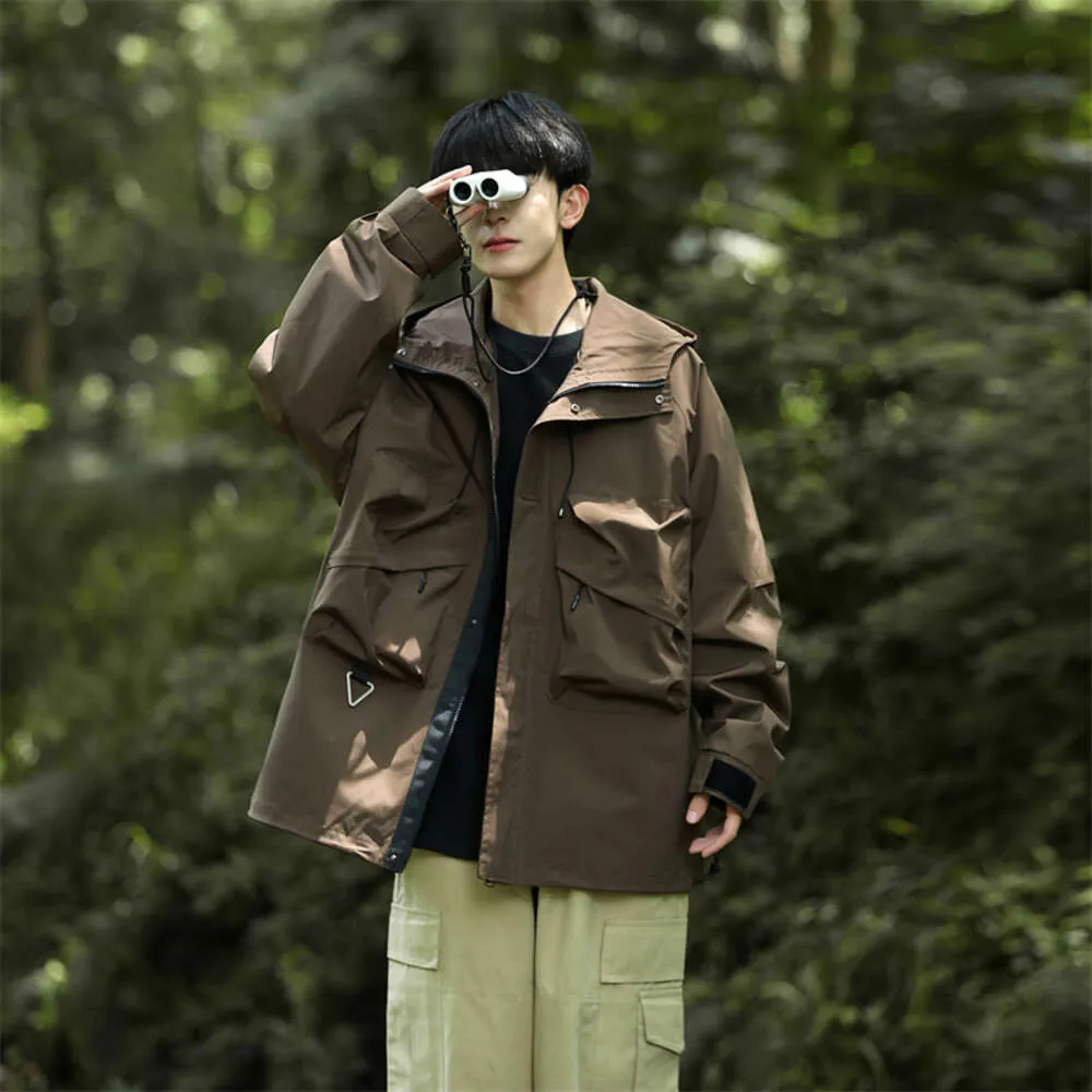 Forest Style Autumn Hooded Three Defense Assault Suit Outdoor Veste polyvalente lâche pour hommes XZ Special P