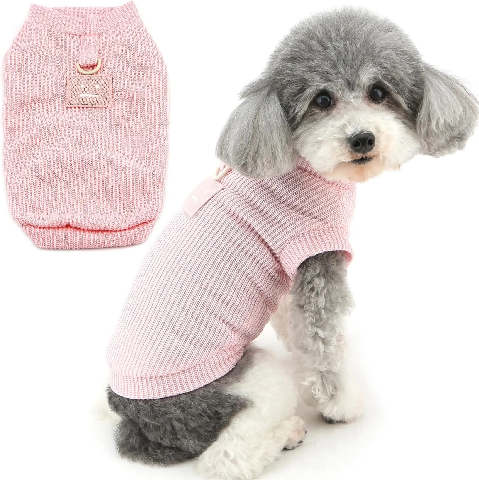 Ranphy Floral Sleeveless Dog Shirt With Leash Ring - Cute Summer Vest For Small Dogs