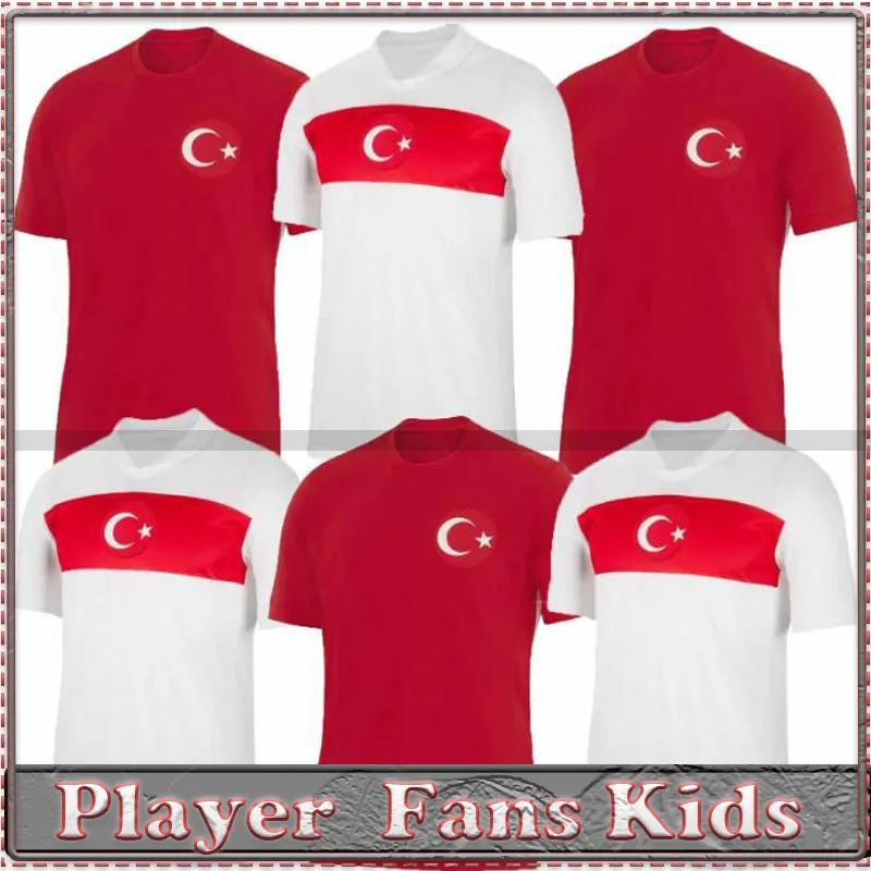 2024 2025 Turkiye Soccer maglia da calcio Shirt Euro Cup 24 Turkey National Team Home Away White Red Demiral Kokcu Yildiz ENES Calhanoglu Kit di calcio di qualità