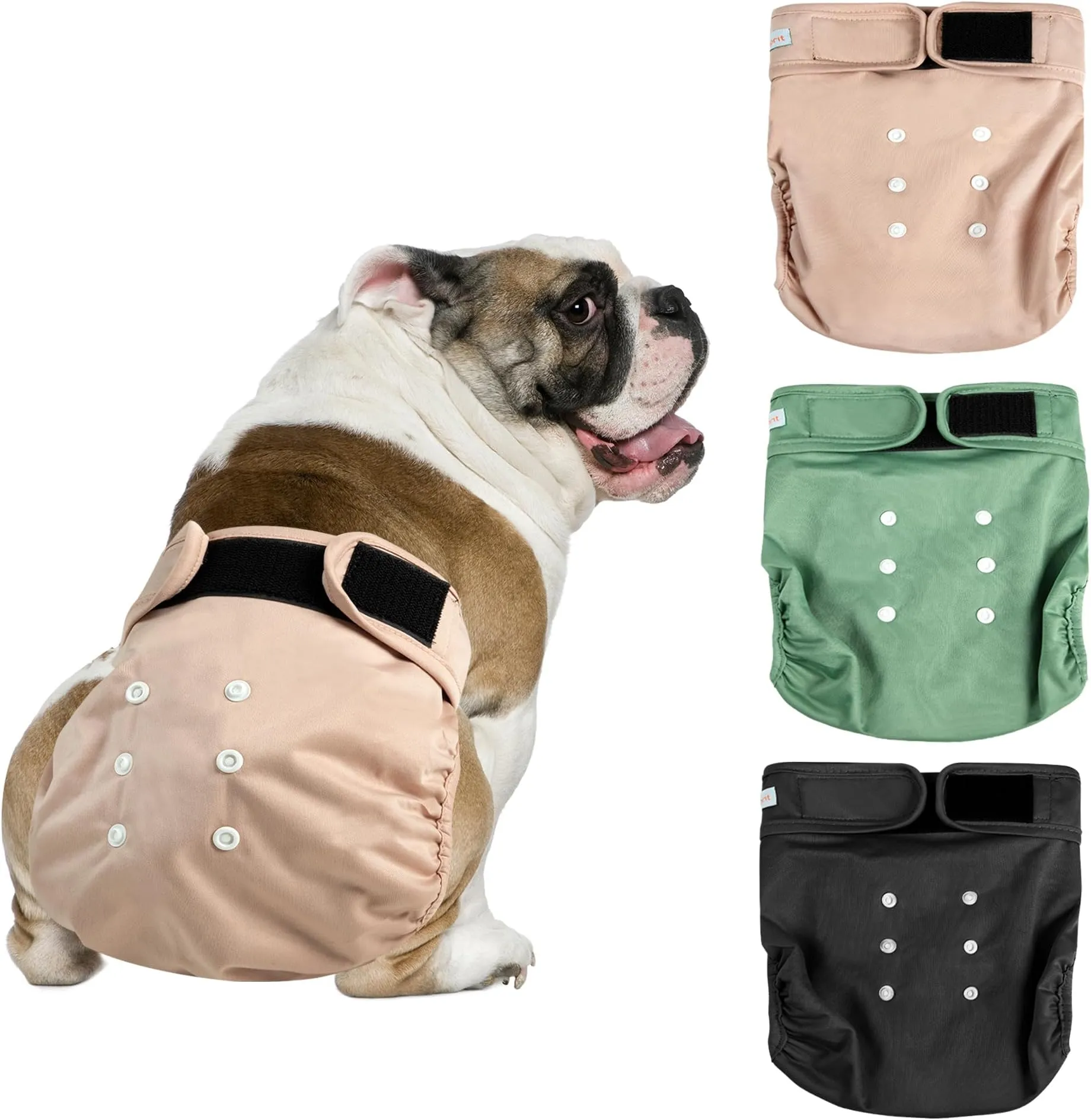 Save Big on Bulk Canine Diapers Females Dog Diapers For Heat Cycle Reusable  Female Dog Diapers For Incontinence, Washable Puppy Diapers For Female