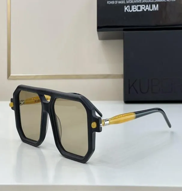 Kubraum P8 Classic Retro Mens Sunglasses Fashion Design Womens Glasens Luxury Brand Designer Top Top Высококачественный модный FAM6973756