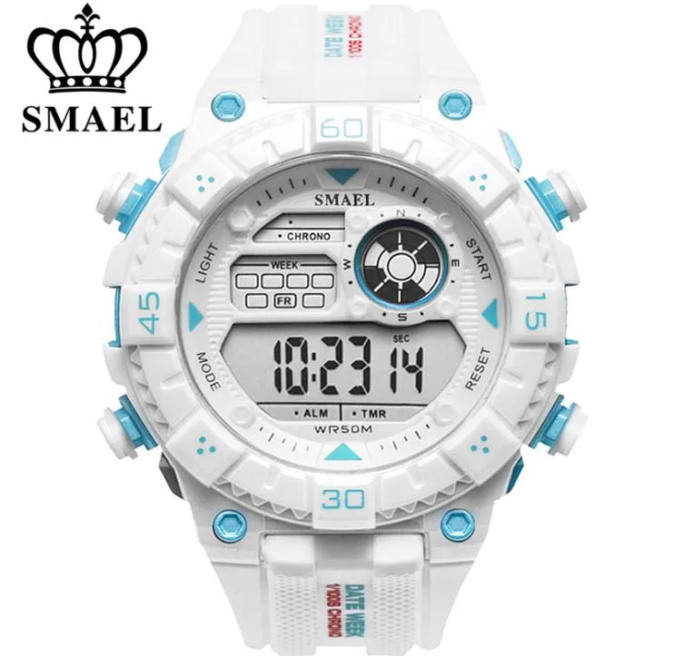 Smael White Men039s Watch Sport Casual Watch