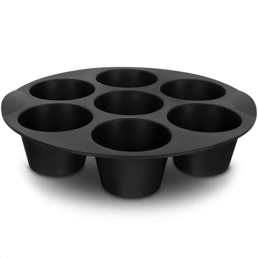 Kalıplar 7 su bardağı Airfryer silikon çörek 3,5 ila 5.8 l hava fritöz aksesuarları için sopa mini kek kalıbı için kalıp kalıp