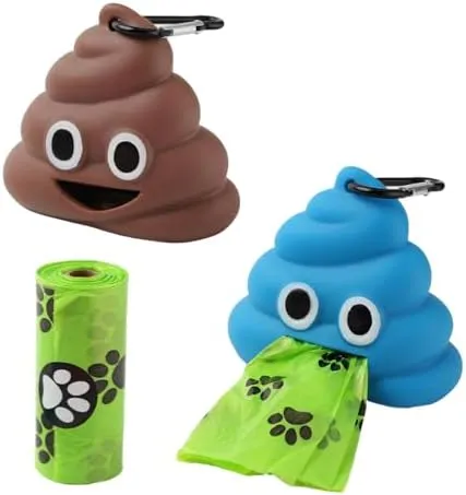 Pet Waste Bag Dispenser Pack A Poo Waste Carrier 2-Pack Portable