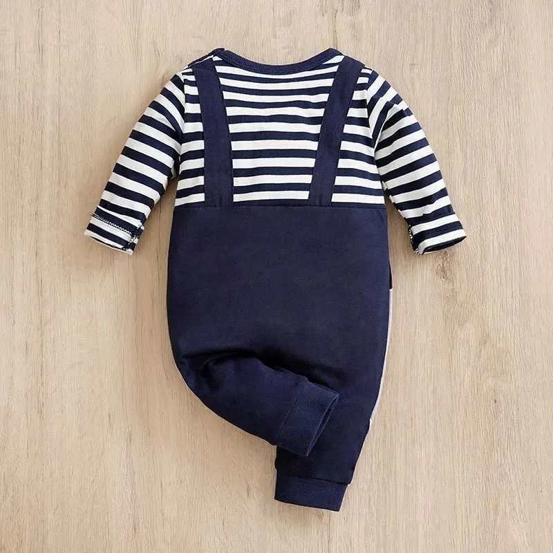 Rompers Baby Boys and Girls Unisex Noworodka Onesie kombinezon 0-18 miesięcy dziecięcy ubrania dziecięce Baby Strione Sepeed Bawełna kombinezon24f