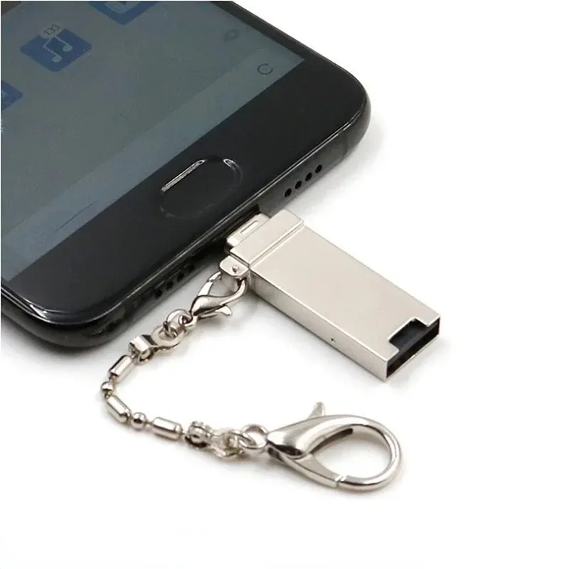 Keychain Type C Micro USB OTG Card Reader Mini Pocket Menory Card Adapter Support Micro SD/TF för Xiaomi Laptop Table Table