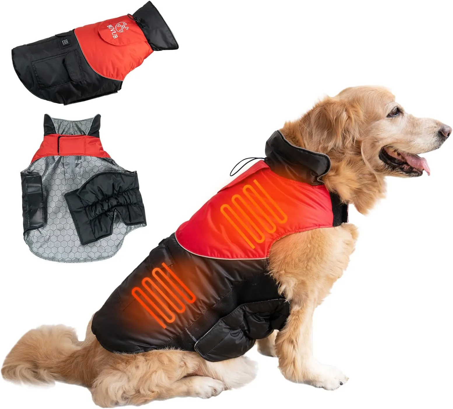 Cappotto Cani Riscaldato Buvub, Cappotto Invernale Animali Da 51