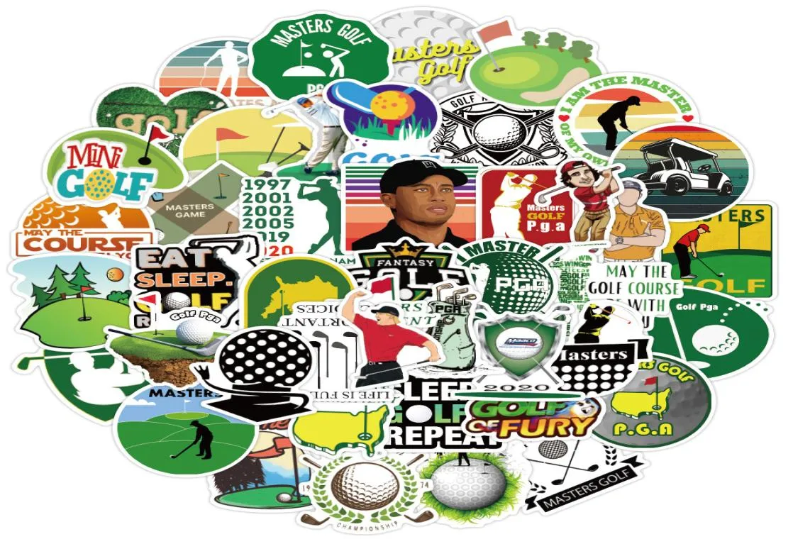 50 PCS set small poster Skateboard Stickers Golf sport For Car Laptop Helmet Stickers Pad Bicycle Bike Motorcycle PS4 Notebook Gui2291206