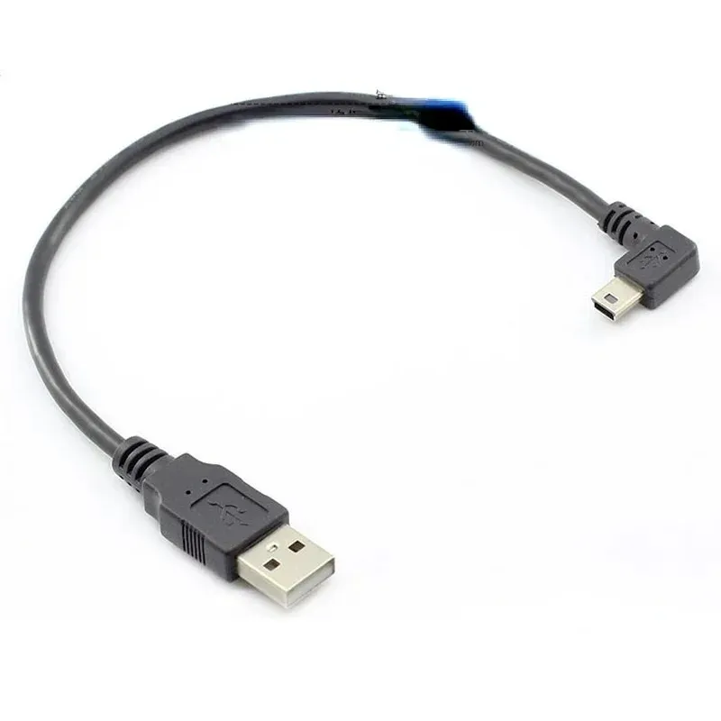 Mini mini cavo dati USB Elbow 90 gradi Angolo destro Elbow T-Port Dati Cavo Mini Coppa 5pin Copper