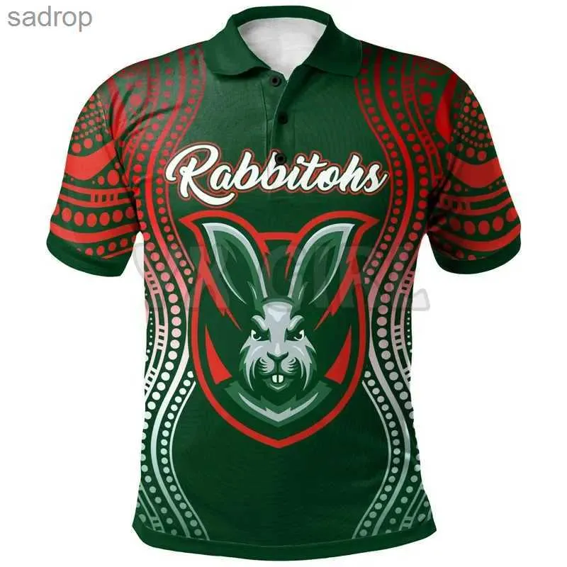 T-shirt maschile 2024 Summer Womens Rabbitos Rugby nativo 3D Top-shirt a maniche corte Camissaxw