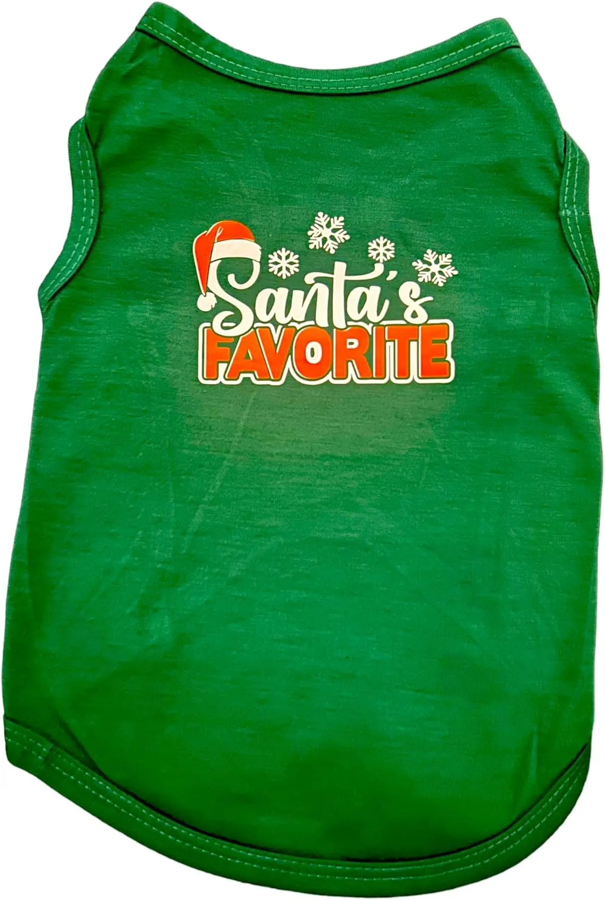Green Holiday Dog Shirt Santa's Favorite! Shop Now for Festive Dog Xmas  Apparel Holiday Dog Clothes!