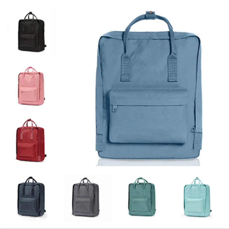 Buitenzak 7L 16L 20L Solid Color Backpack voor kinderen en vrouwen Fashion Style Design Bag voor Junior High School canvas waterdichte studentenrugzak voor mannen