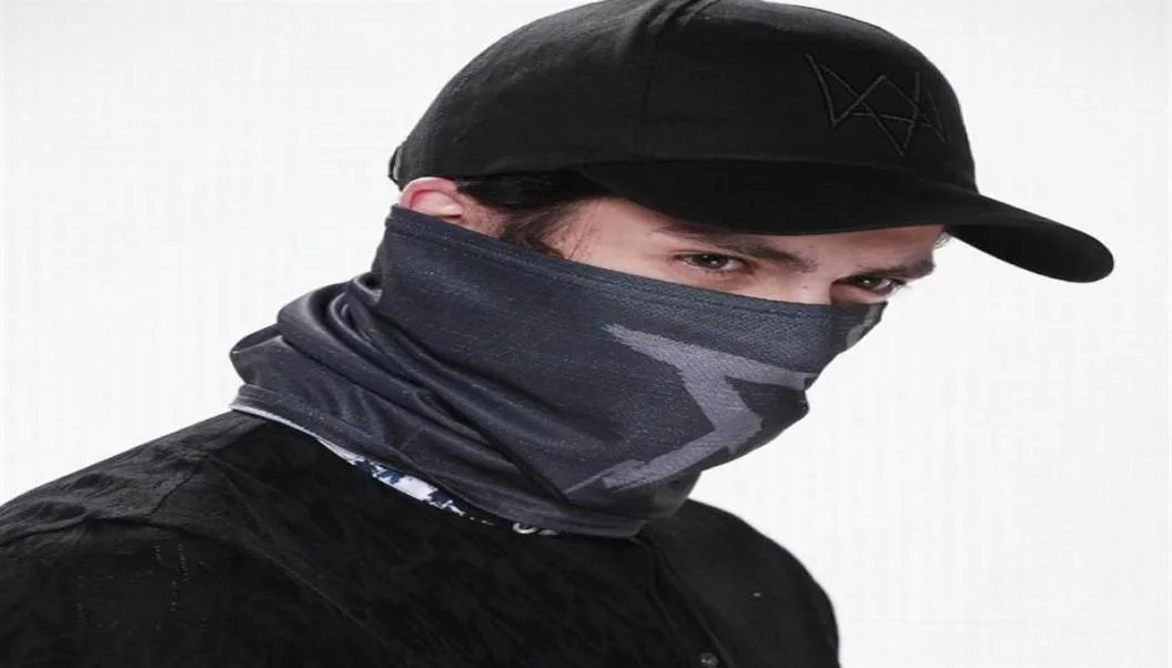 Watch Dogs Aiden Pearce Mask Cap Cotton Hat Set Kostuum Cosplay Hoed Heren 6 Paneel Tactiek Baseball Caps317H9934463