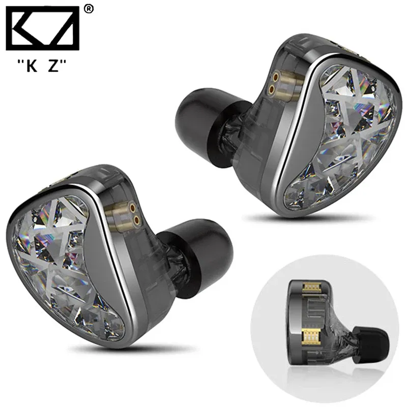 Fones de ouvido KZ AS24 HIFI EARPONELO 12BA Drivers híbridos SOM TUNLÁVEL EM MONITORES DE EAR MONITORES DE EARRO