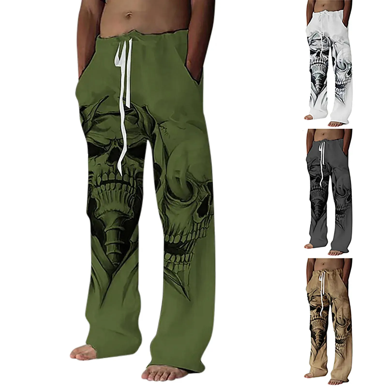 Pantaloni casual estivi maschili 3d pantaloni sciolti sciolti hip-hop driver gamba sport pantaloni da moda da uomo pantaloni sciolti 240422