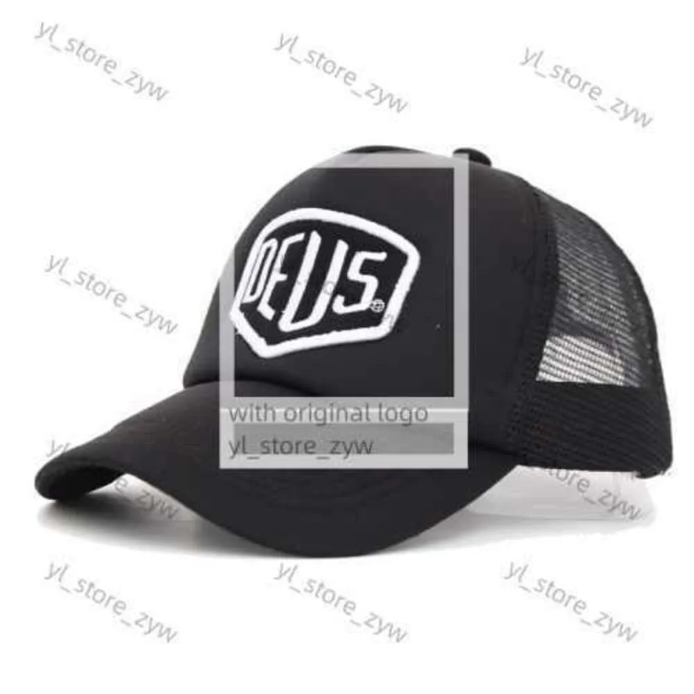 2024 Nieuwe Deus Ex Machina Baylands Truckback Cap Black Mesh Baseball Hat Sport Luxe oktober Basketbal Cap verstelbaar Bone 5710