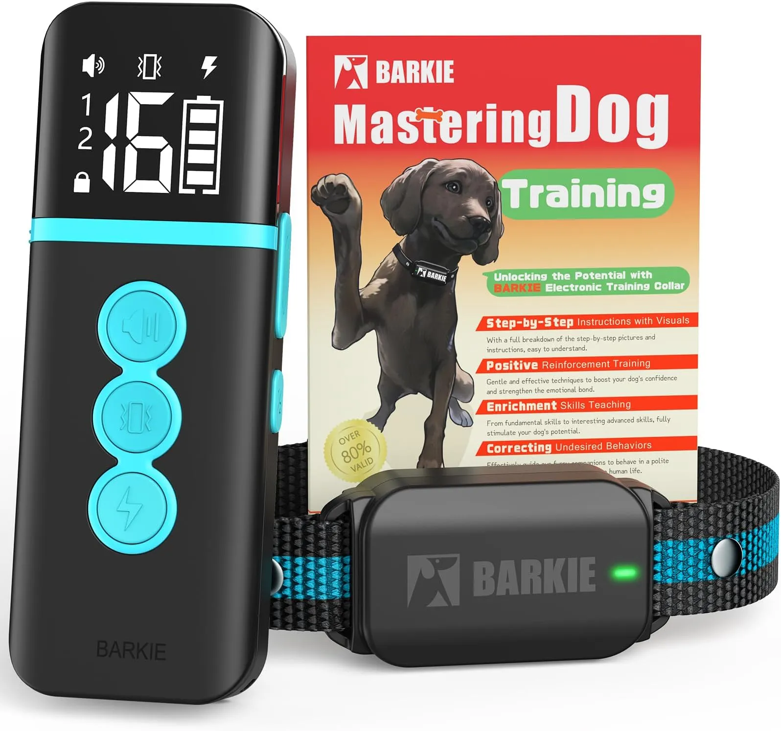 thumbnail image 2 of Dog Shock Collar With Remote - 3300ft Range, Rechargeable, 3 Modes (Beep, Vibration, Shock) For 15-120 Lb Dogs 2 of 9