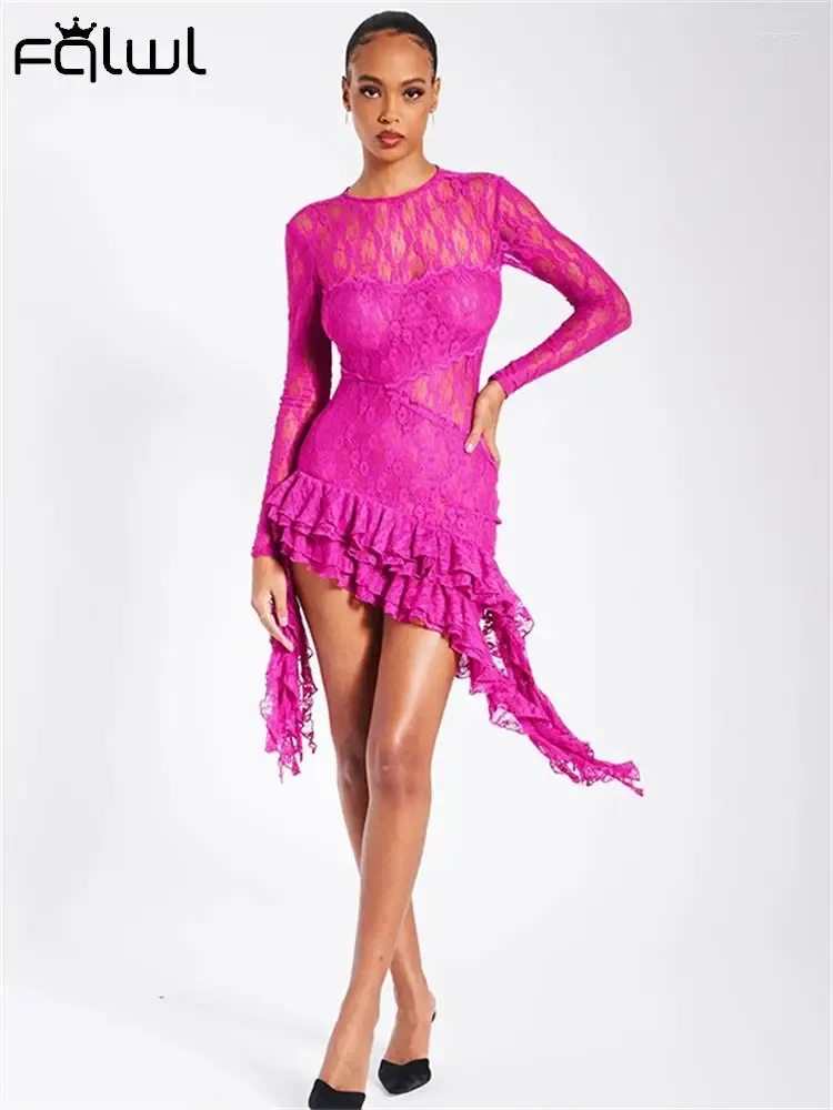 Casual Mini Dress Habbris Pink Lace Mesh Long Sleeve Hooded Polyester  Floor-Length Dress for Women Winter from Dhgate Basic & Casual Dresses -  price 36.64