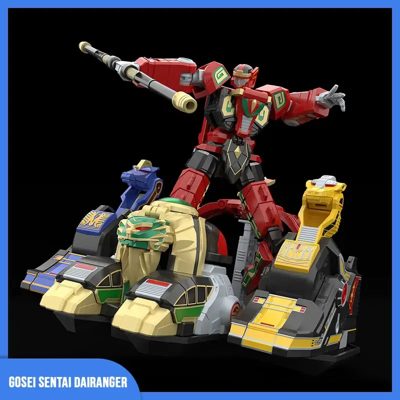 Robots Super Transformation Robot Gosei Sentai Dairanger MiniplA Shokugan Modeling Project Megazords Modelo Kit Ação Figura