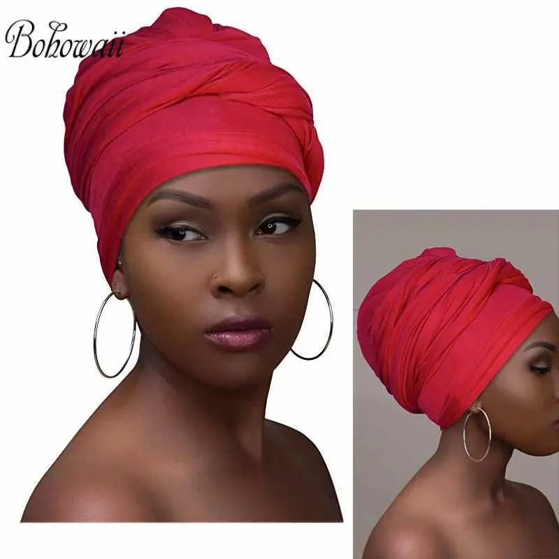 Bandanas Durag Bohowaii moda femina foulard 저지 머리띠 터번 헤드 밴드 울트라 미세 섬유 탄성 포장 여성 헤드 밴드 240426