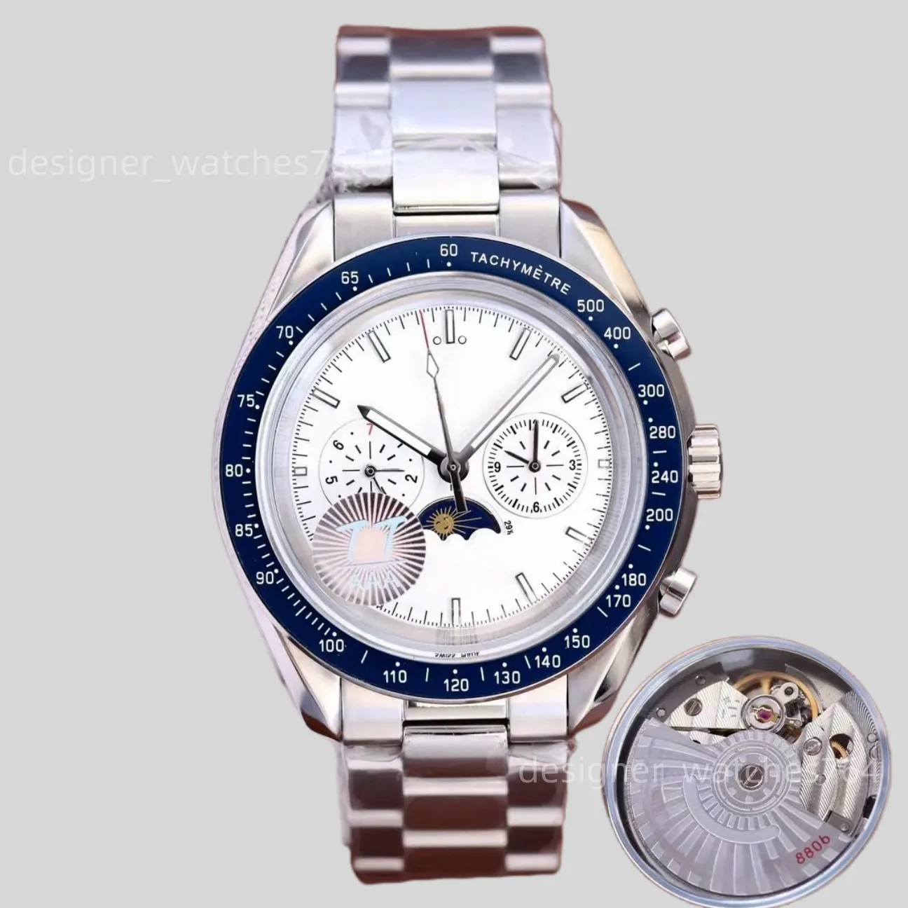 luxury watch mens watch menwatch designer watches high quality movement watches Automatic mechanical sports Six-hand timer watches men 42mm relojes Montre de luxe