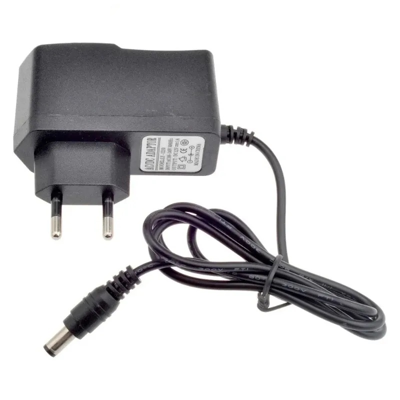 UE AU UK US Plug Tipo 12V 1a 5,5 mm x 2,1mm Fonte de alimentação AC 100-240V para plugue adaptador DC para câmera CCTV / câmera IP