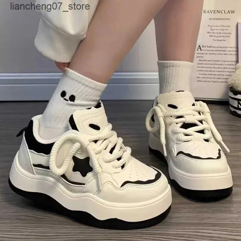 Sneakers Star Love Zapatos Women's Star Sneakers: Casual Platform