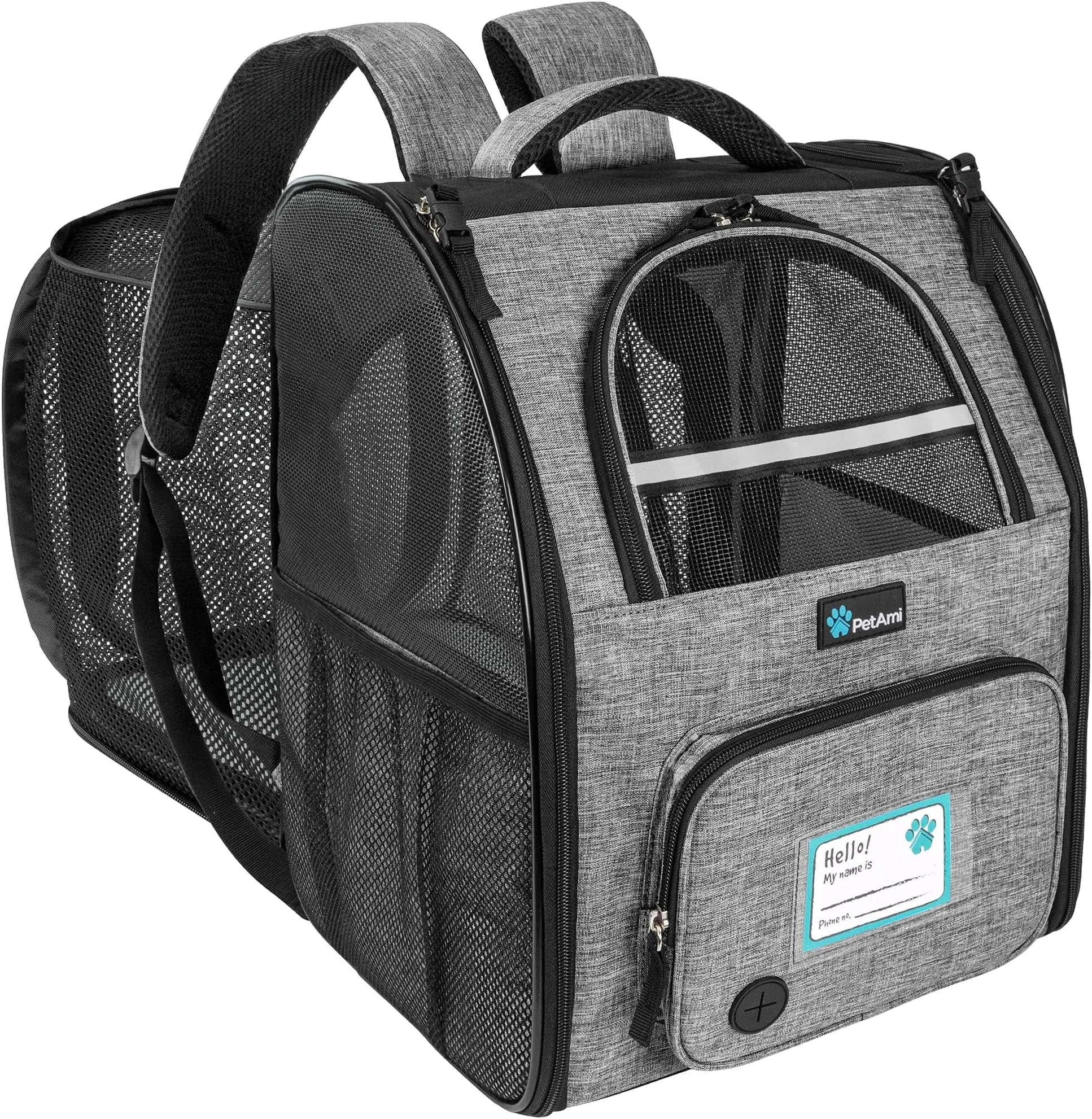 Purple Petami Premium Pet Carrier Backpack For Small Cats And Dogs