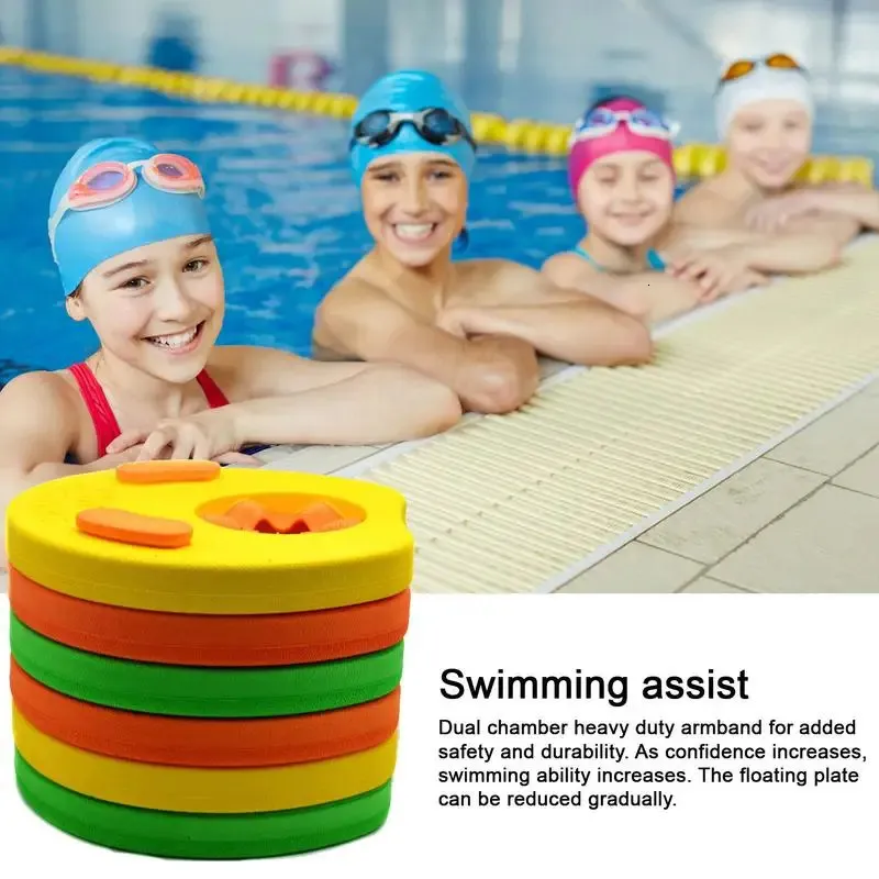 Eva Foam Swim Discs Bande bracciale per bambini Swimming Fleeve Gloat Gloat Board Board Emerices Erecies Circles Ring 240423