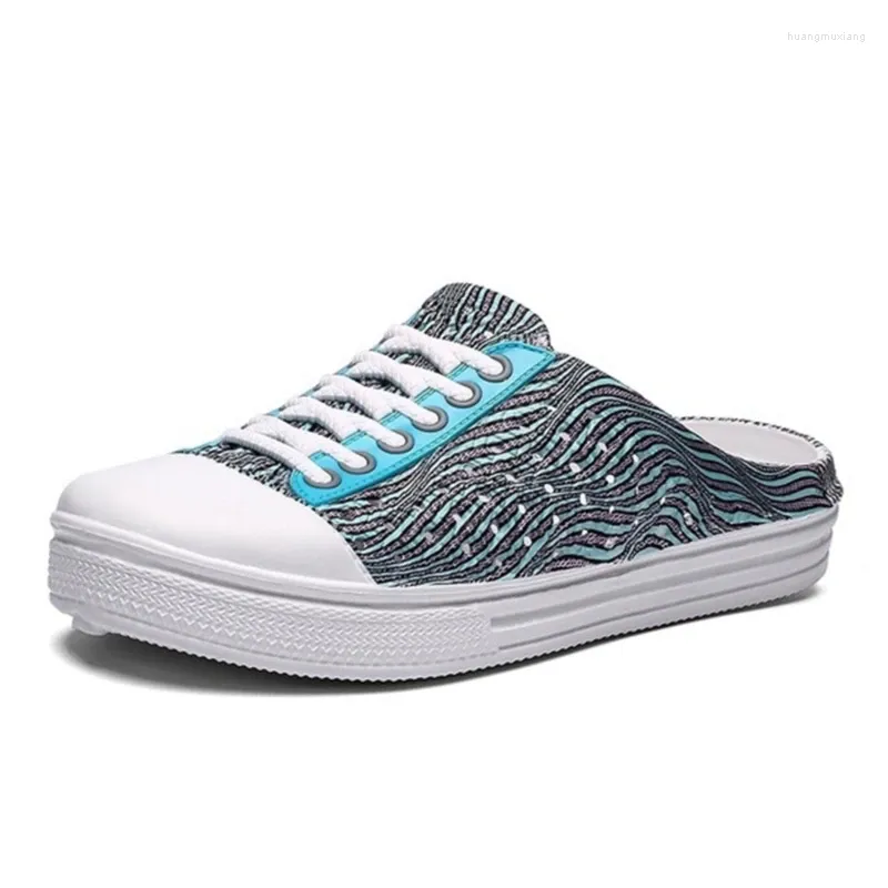 Fitness Shoes Canvas Mulheres 2024 Primavera e Aummer Feminino Casual Casual sem o salto meio apoiar um pedal preguiçoso